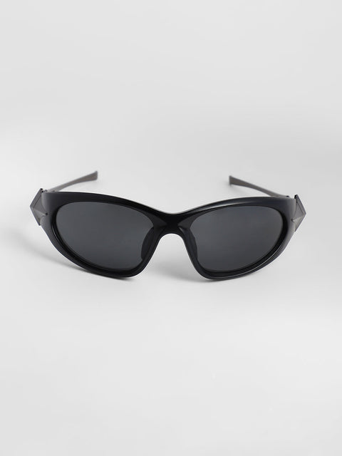 CAHOOT Men's The Spear Wrap Sunglasses - Space Grey