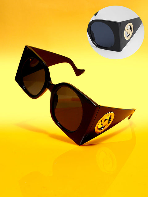 CAHOOT Men's The Airport Oversized Sunglasses - Onyx Black