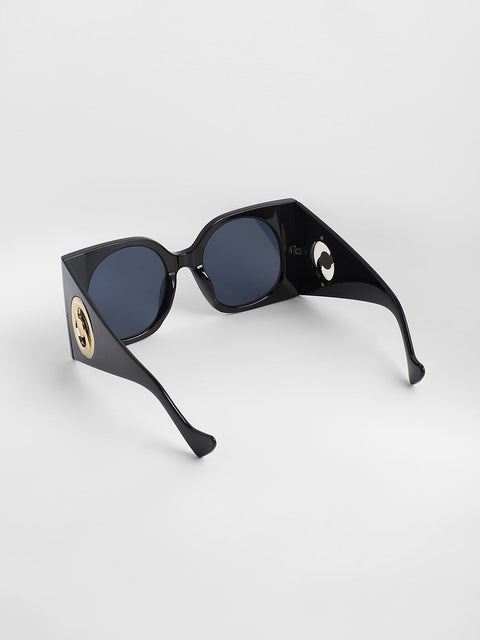 CAHOOT Men's The Airport Oversized Sunglasses - Onyx Black
