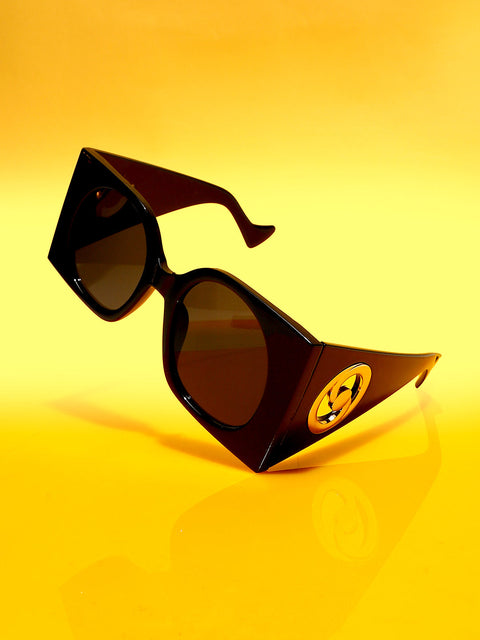 CAHOOT Men's The Airport Oversized Sunglasses - Onyx Black
