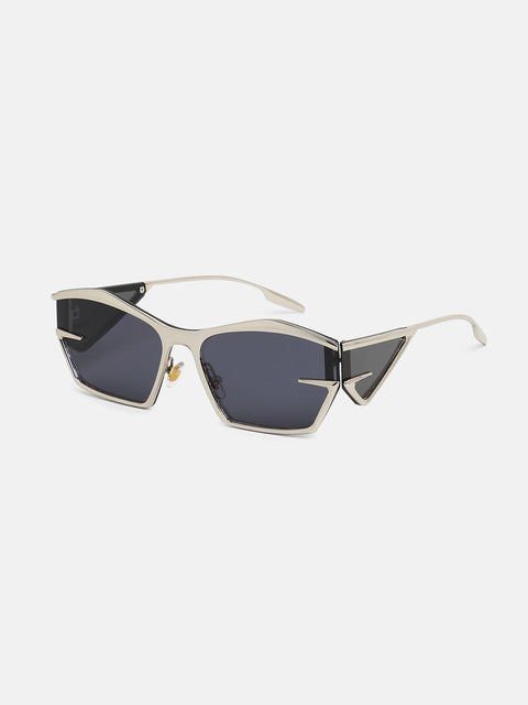 CAHOOT The Cyberlux Shield Sunglasses - Metallic Silver