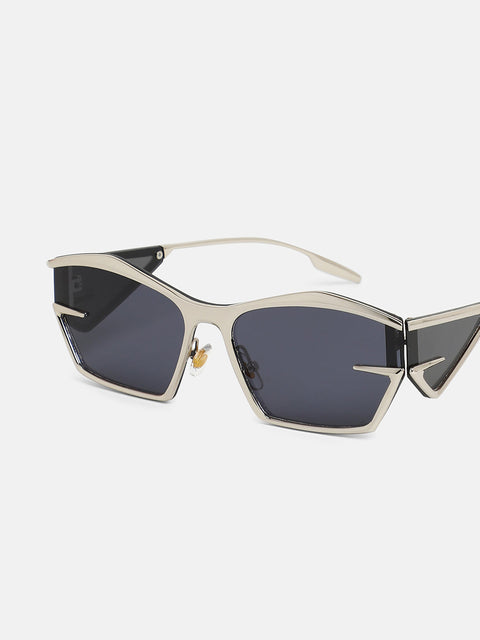 CAHOOT The Cyberlux Shield Sunglasses - Metallic Silver