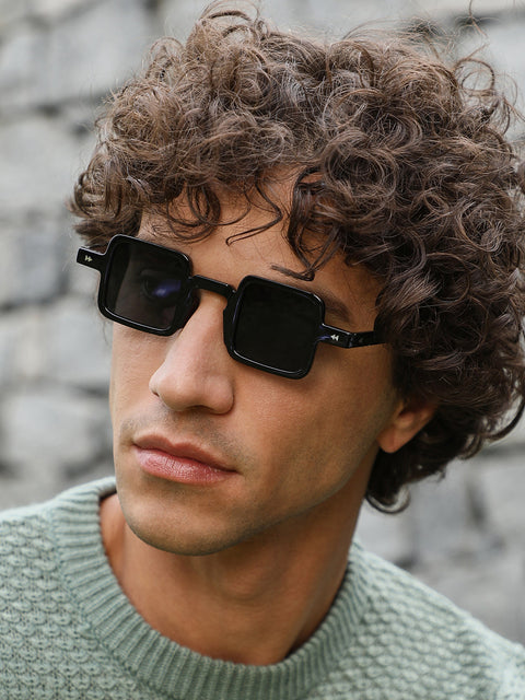 CAHOOT The Circuscore Square Sunglasses - Onyx Black