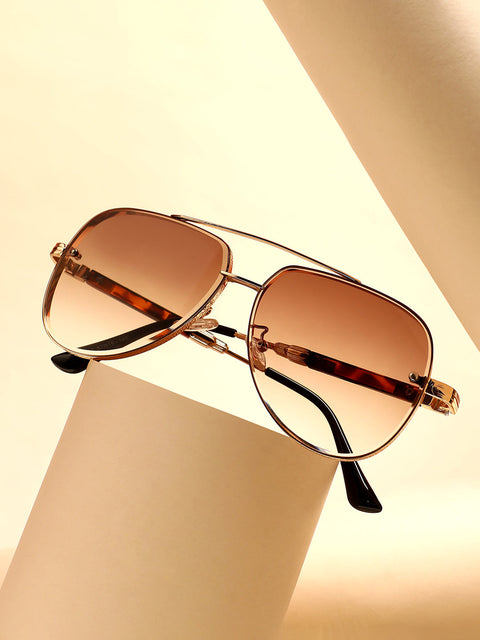CAHOOT The Soprano Aviator Sunglasses - California Gold
