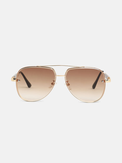 CAHOOT The Soprano Aviator Sunglasses - California Gold