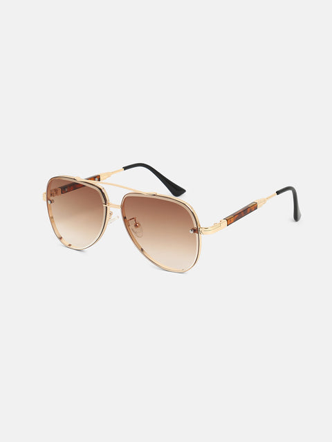 CAHOOT The Soprano Aviator Sunglasses - California Gold