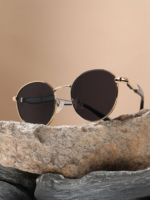 CAHOOT The Spear Round Sunglass - California Gold