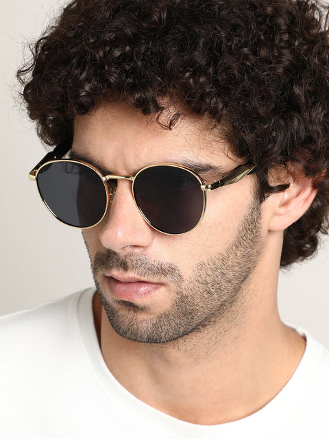 CAHOOT The Spear Round Sunglass - California Gold