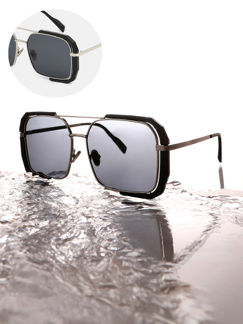CAHOOT The Millennium Oversized Sunglasses - Onyx Black