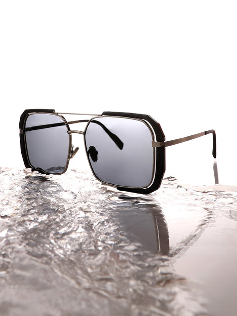 CAHOOT The Millennium Oversized Sunglasses - Onyx Black