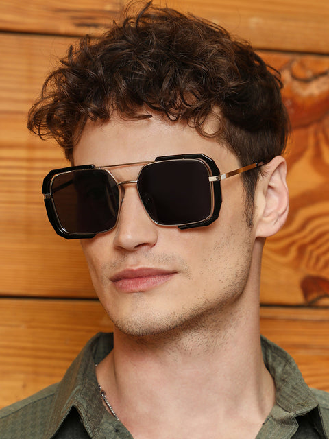 CAHOOT The Millennium Oversized Sunglasses - Onyx Black