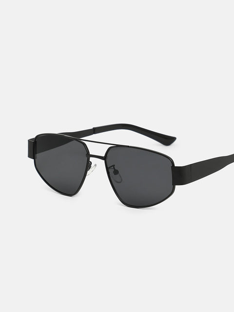 CAHOOT The Suave Aviator  Shield Sunglasses - Midnight Black