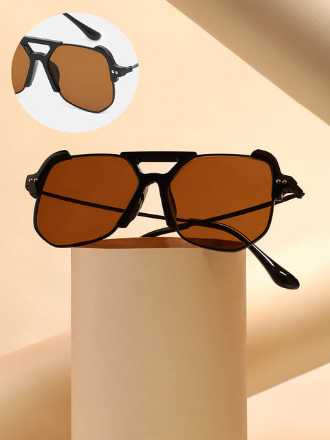 CAHOOT The Grunge Aviator Sunglasses - Onyx Black