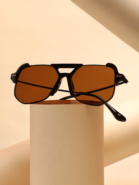 CAHOOT The Grunge Aviator Sunglasses - Onyx Black