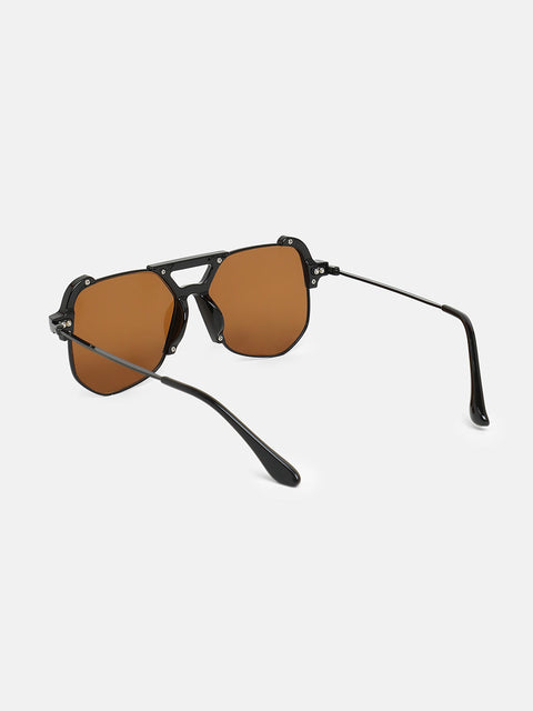 CAHOOT The Grunge Aviator Sunglasses - Onyx Black