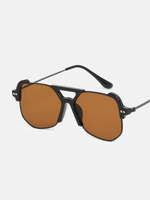 CAHOOT The Grunge Aviator Sunglasses - Onyx Black