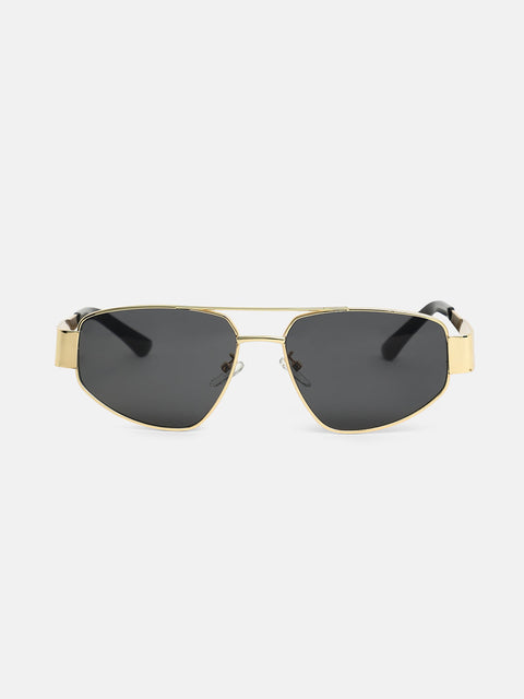 CAHOOT The Suave Aviator  Shield Sunglasses - California Gold