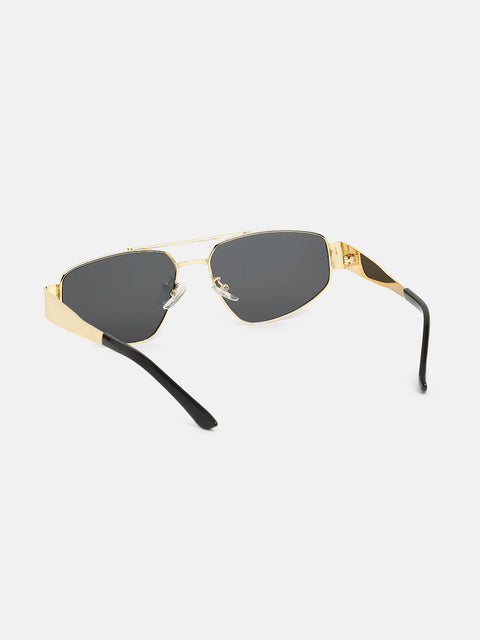 CAHOOT The Suave Aviator  Shield Sunglasses - California Gold