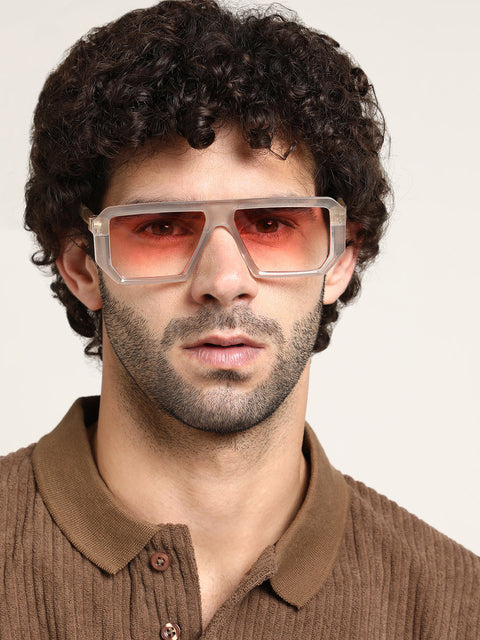CAHOOT The Graduate Rectangular Glasses - Cloud Grey