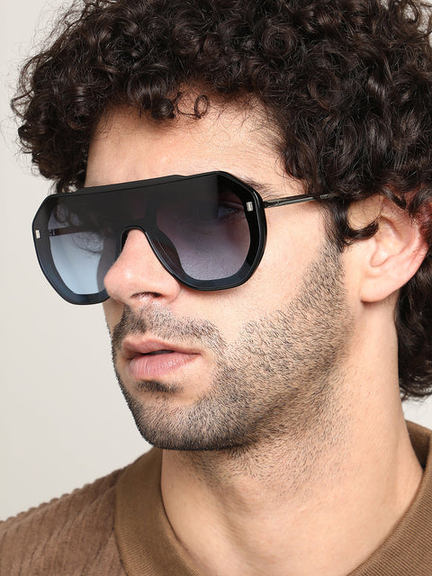 CAHOOT The Chalet Curve Shield Sunglasses - Onyx Black