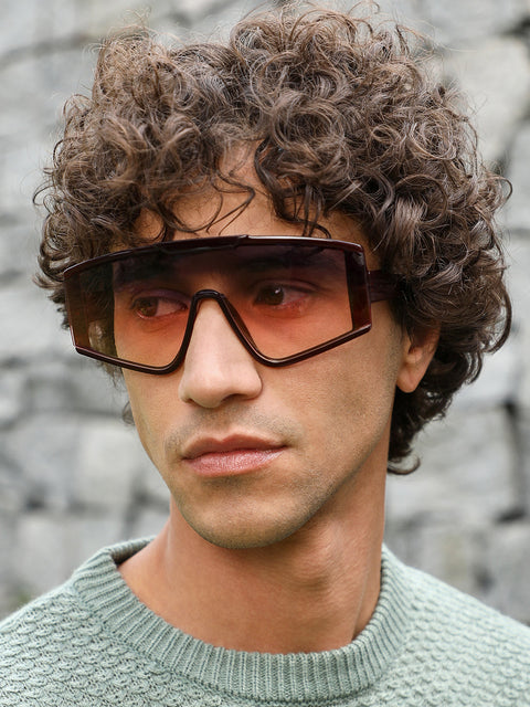 CAHOOT The Chalet Shield Sunglasses - Chocolate Brown