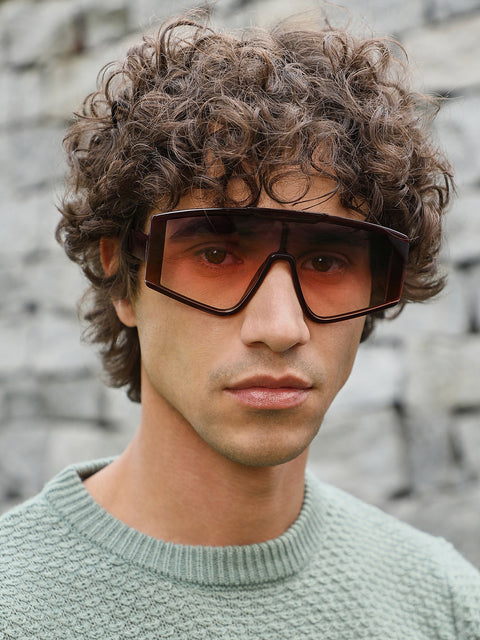 CAHOOT The Chalet Shield Sunglasses - Chocolate Brown