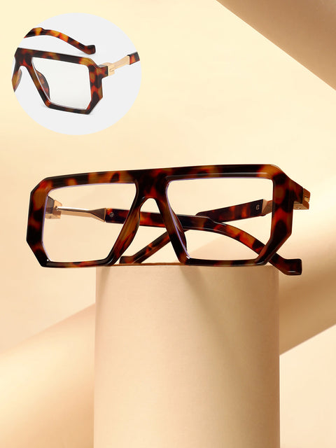CAHOOT The Graduate Rectangular Glasses - Coffee Brown