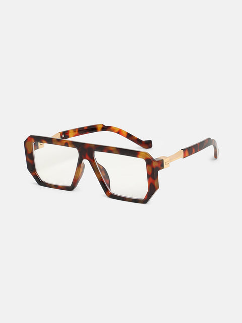 CAHOOT The Graduate Rectangular Glasses - Coffee Brown