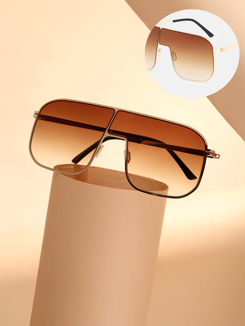 CAHOOT The Bowie Oversized Sunglasses - California Gold