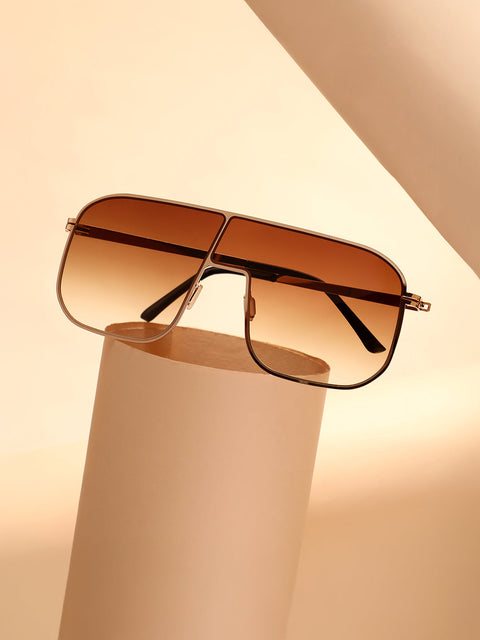 CAHOOT The Bowie Oversized Sunglasses - California Gold
