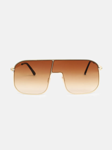 CAHOOT The Bowie Oversized Sunglasses - California Gold