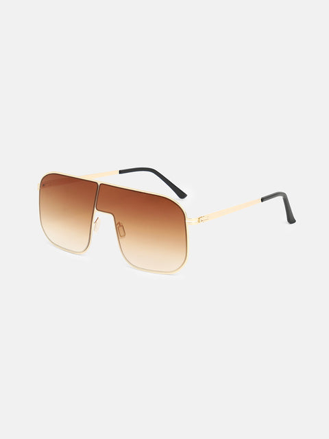 CAHOOT The Bowie Oversized Sunglasses - California Gold