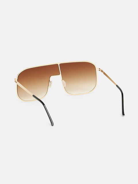 CAHOOT The Bowie Oversized Sunglasses - California Gold