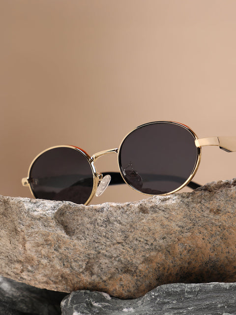 CAHOOT The Spear Oval Sunglass - Midnight Black
