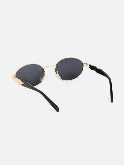 CAHOOT The Spear Oval Sunglass - Midnight Black