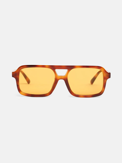 CAHOOT The Tony Aviator Sunglasses - Chestnut Brown