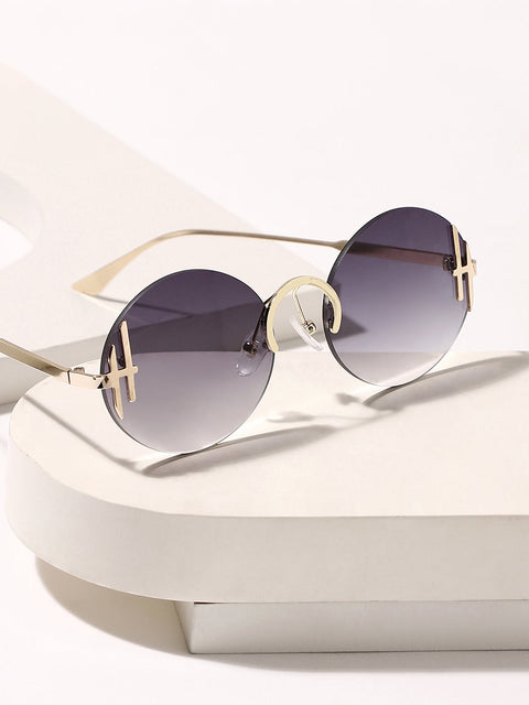 CAHOOT The Boujee Round Sunglass - California Gold