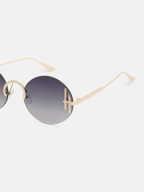 CAHOOT The Boujee Round Sunglass - California Gold