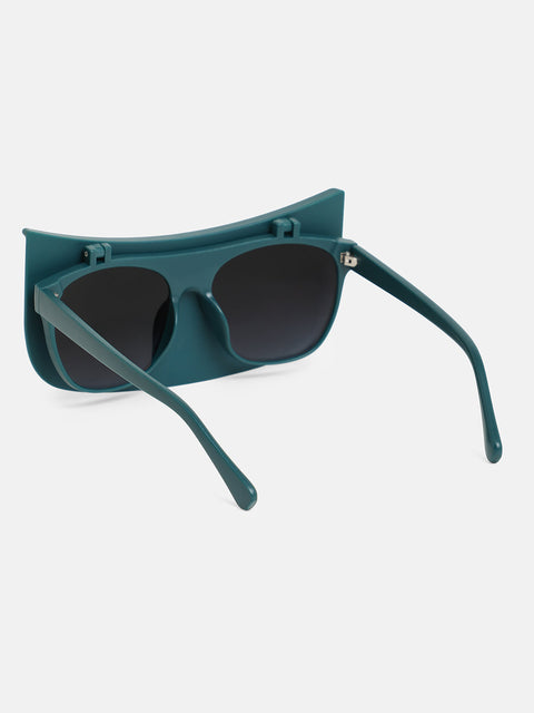 CAHOOT The Visor Wayfarer Sunglasses - Emerald Green