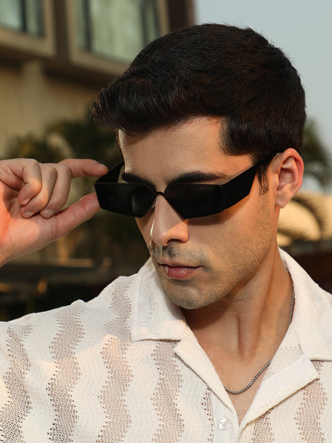 CAHOOT The Electra Shield Sunglass Onyx Black