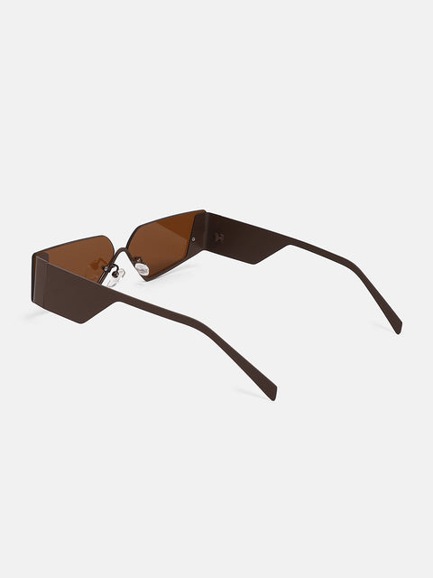 CAHOOT The Electra Shield Sunglass Taupe Brown