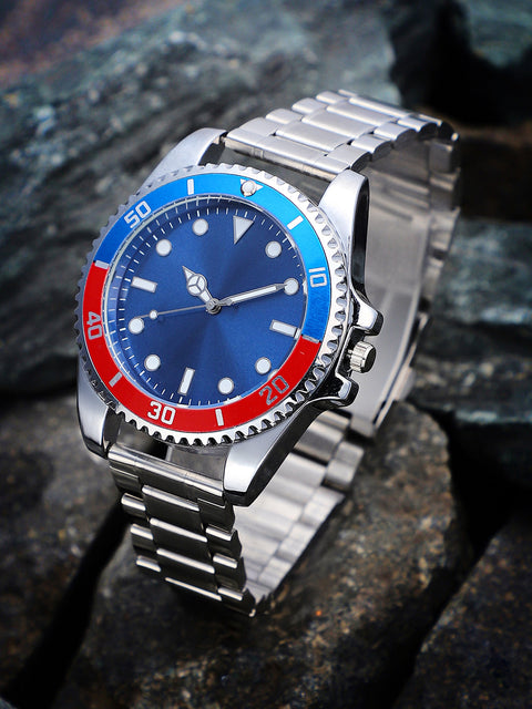 Chaos - The Ribbed Round Watch - Multicolour