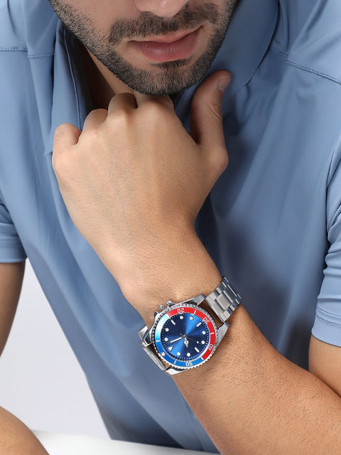 Chaos - The Ribbed Round Watch - Multicolour