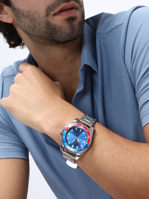 Chaos - The Ribbed Round Watch - Multicolour