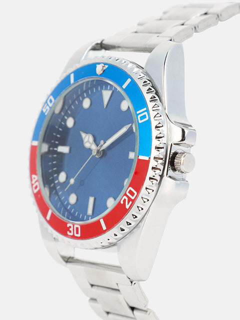 Chaos - The Ribbed Round Watch - Multicolour