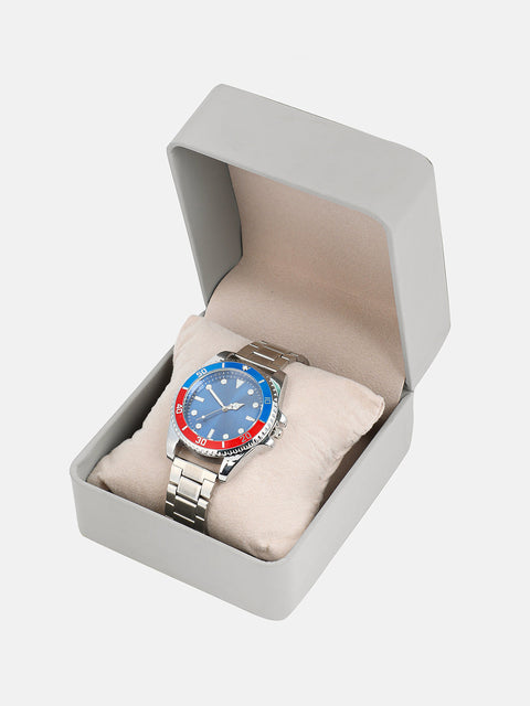 Chaos - The Ribbed Round Watch - Multicolour
