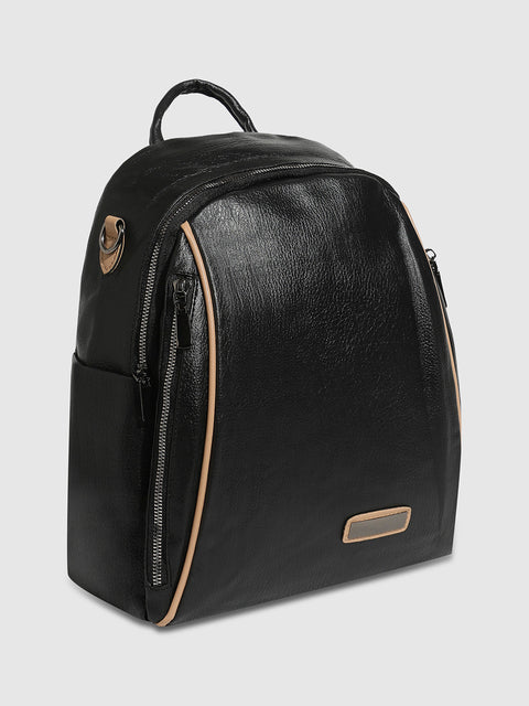 CAHOOT Men's Contrast Piping Backpack - Midnight Black