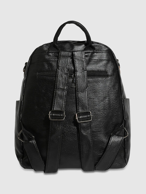 CAHOOT Men's Contrast Piping Backpack - Midnight Black