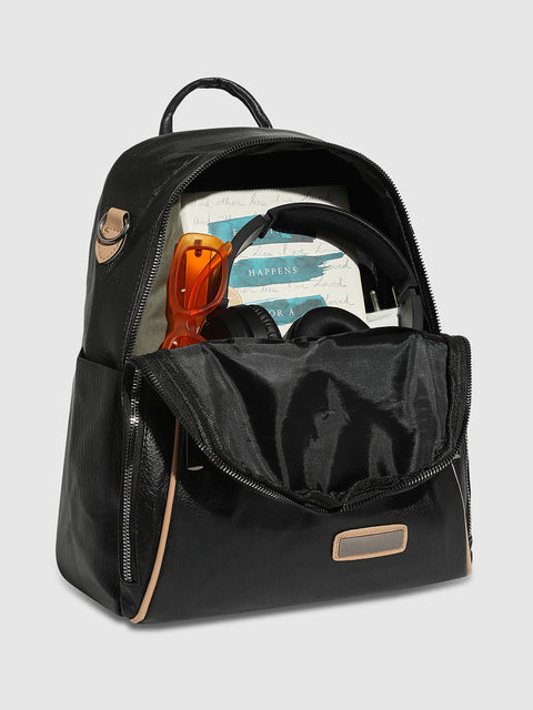 CAHOOT Men's Contrast Piping Backpack - Midnight Black