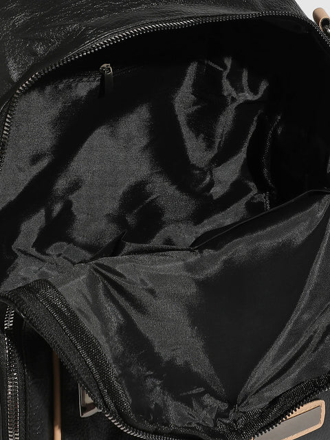 CAHOOT Men's Contrast Piping Backpack - Midnight Black